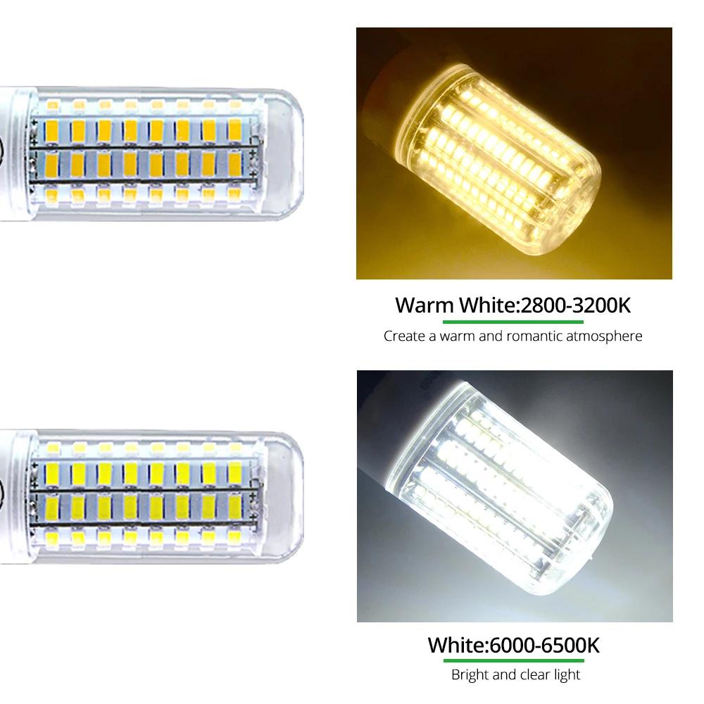 Corn LED Lamp 220V E14 E27 Bulb Lamp Strong Light 2700K 6500K Corn Bulb Light 2835SMD 360 Beam Angle Replace Halogen Lighting