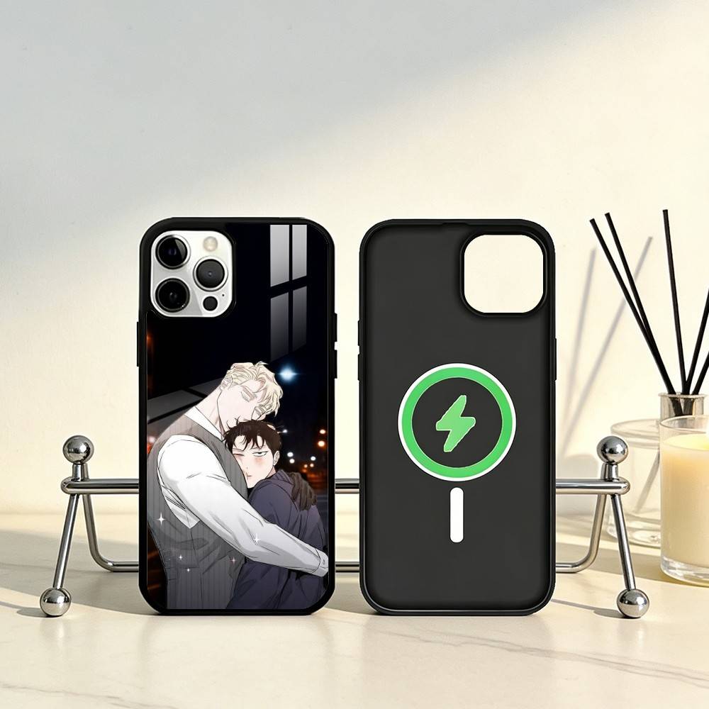 BL Manhwa R-roses And Champagne Phone Case For iPhone17,16,15,14,13,12,11 Plus,Pro Max Magnetic For Magsafe Wireless Charging