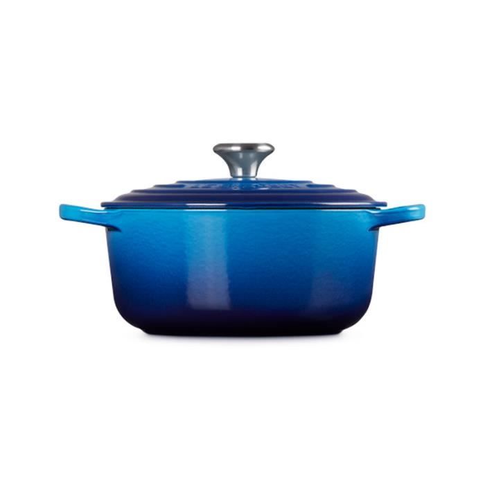 Le creuset cocotte ronde evolution en fonte émaillée 20 cm azure