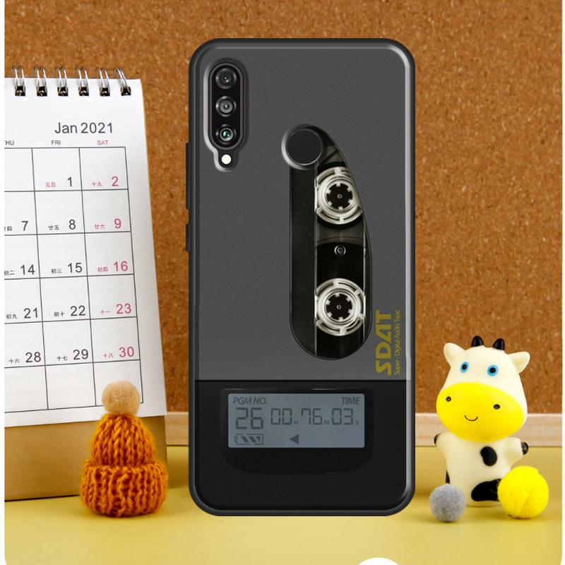 Retro Cassette Tape For Huawei Nova 12i 12s 7i 8i 11i 11 9 10 SE Y60 Y61 Y70 Y72 Y73 Y90 Y91 P30 P40 Lite Case
