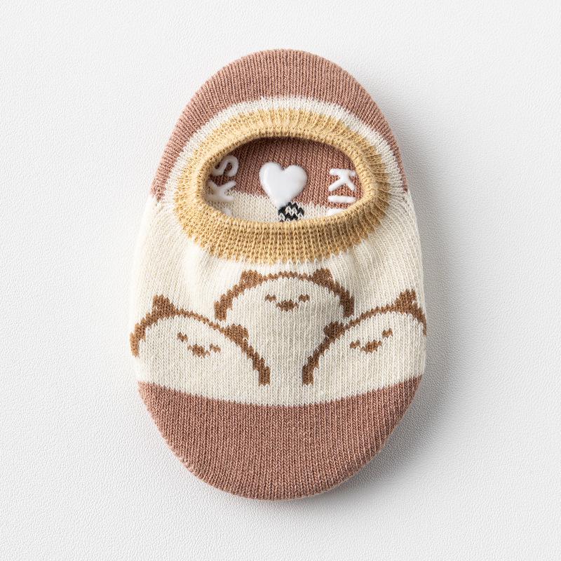 

Детские нескользящие хлопковые носки для мальчиков и девочек (0-3 года) - Идеально для весенних и осенних прогулок L - 3-5 years, foot length 13-15 cm (non-slipless)