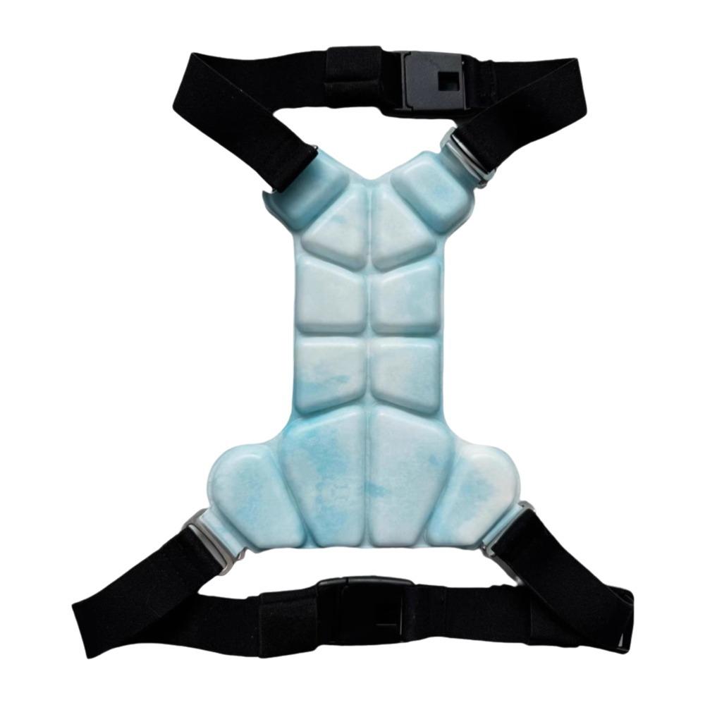 PCM Technology Pet Cooling Vest Breathable Padded Design Pet Ice Vest Physical Cooling Reflective Stripes Adjustable Pet Harness