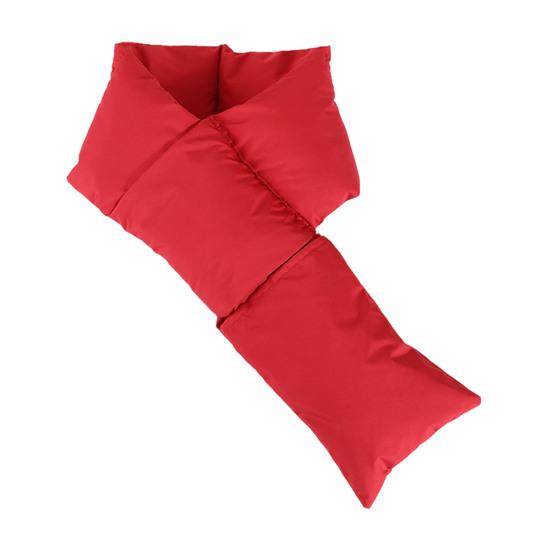 Down Scarf with Pocket Design Solid Color Waterproof Wear-Resistant Winter Versatile Scarf Daily Outdoor Wear