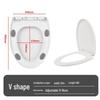 TLXT V-Shape Soft Close Toilet Seat with Large Thickened Pads