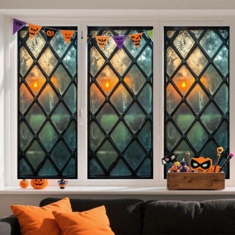 45*100cm Minimalist Diamond Pattern Translucent Window Film