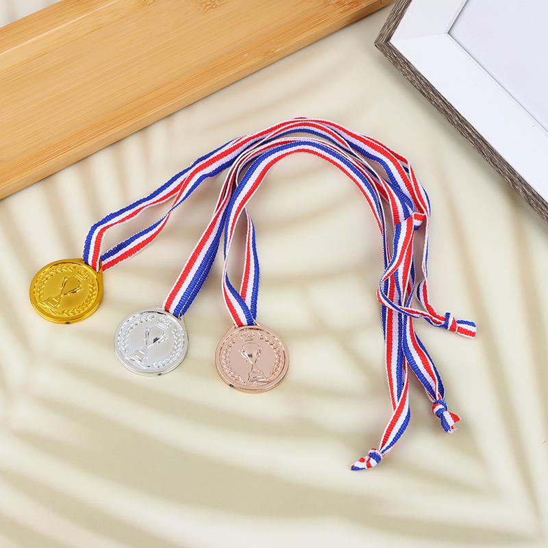 Crown Gold Silver Bronze Award Medal Reward Football Competition Prizes Award Medal For Souvenir Gift Outdoor Sport Kids Toys