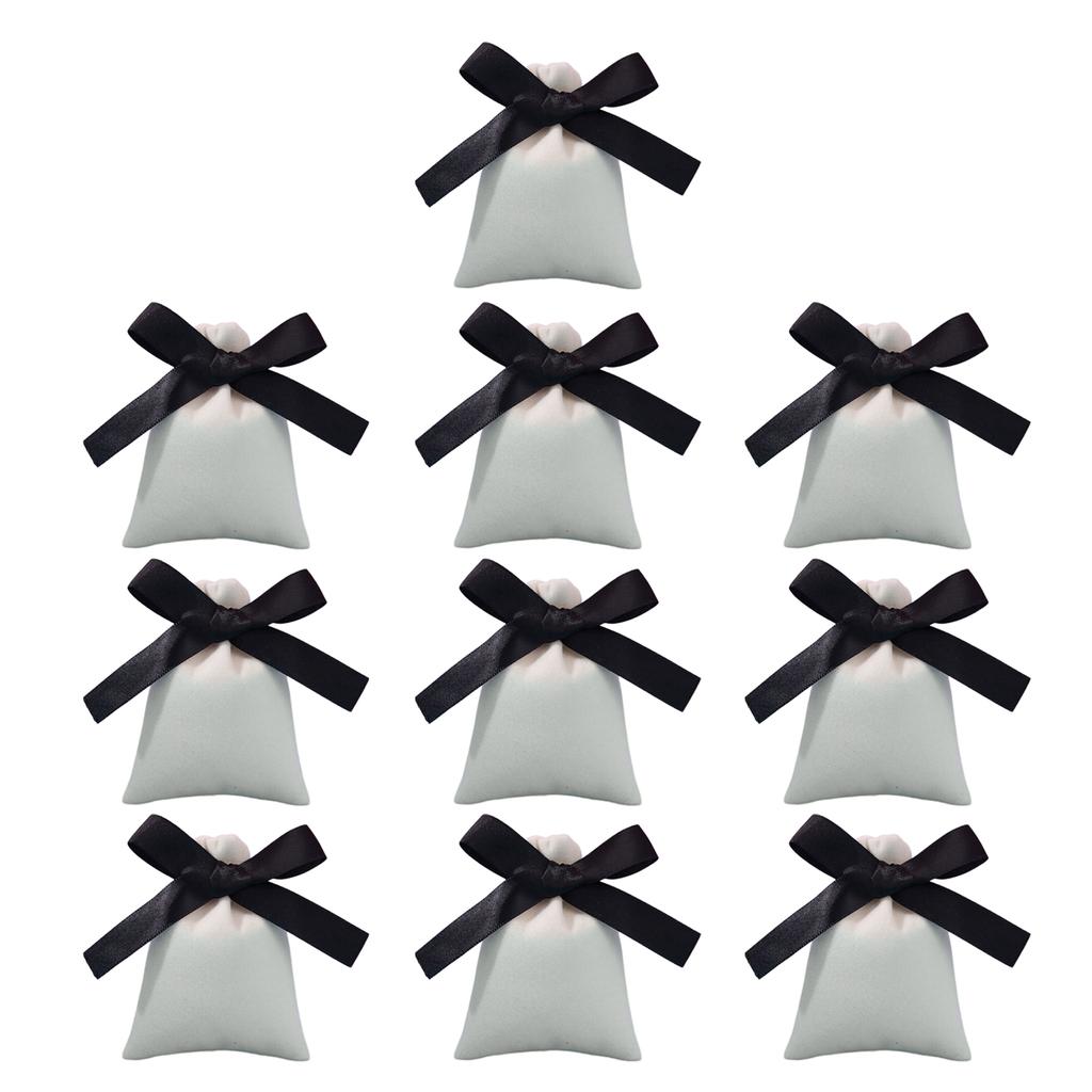10Pcs Velvets Drawstring Pouch Butterfly Knot Closure Bag for Jewelry and Cosmetics Storage Stylish Gift Packaging Bags