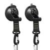 ABWR-4 PCS Heavy Duty Suction Cup 360° Rotating Camping Suction Hooks With D Ring For Awning-Orange