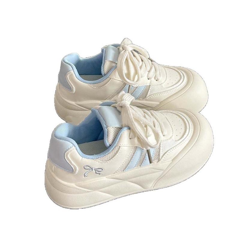 Retro niche board shoes trendy versatile ugly cute big head shoes campus cute little white shoes platform bread shoes women
