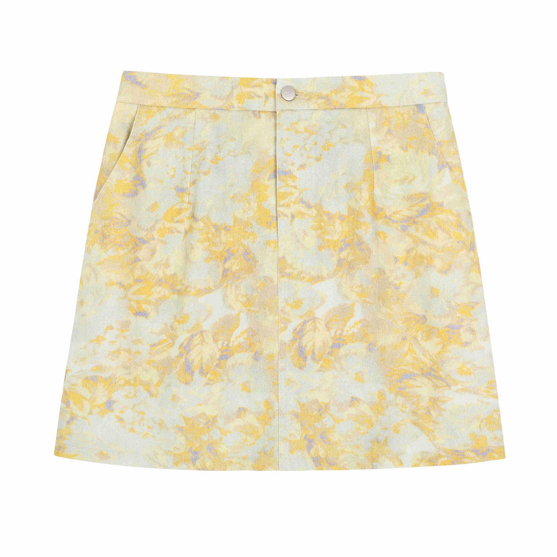 High-Waisted Tie-Dye A-Line Skirt - Plus Size, Slimming & Hip-Hugging for Women 4XL (Recommended 180-200 jin)