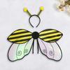 Yousheng Cosplay Wing And Headband Ladybird Honeybee Wing Costume Accessories Insect Wing Fairy Wing for Halloween Parties Stage Performance