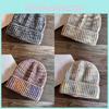 Women Colored Fashion Casual Thick Warm Knitted Hat For Winter Use Outings