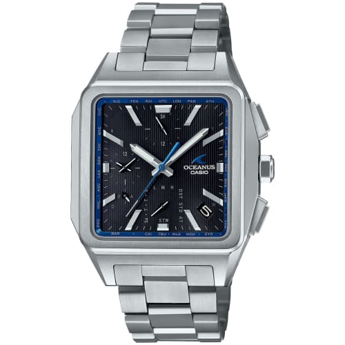 

Casio Oceanus Classic Line Watch, Made in Japan, Bluetooth, Radio-Controlled, Solar-Powered, Men s, Silver, OCW-T5000-1AJF