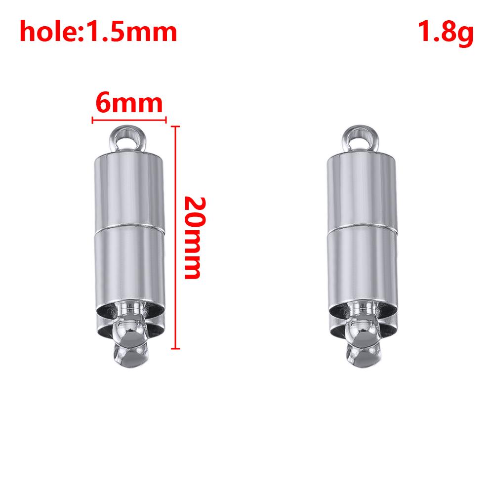 1 Set 2 Sets Verriegelbare Starke Magnetische Verschlüsse Magnetische Endverschluss Verbinder Schmuckherstellung DIY Armband Halskettenverlängerung Zubehör