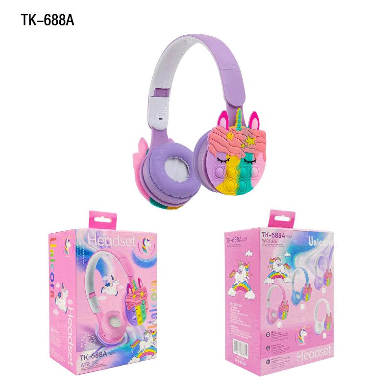 688A Cute Unicorn Children's Foldable Bluetooth Headset