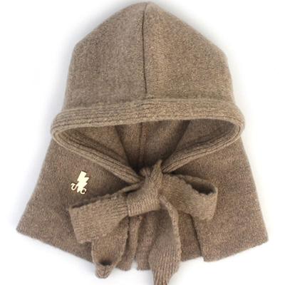 Universal Chemistry Wool Strap Beige Open Balaclava