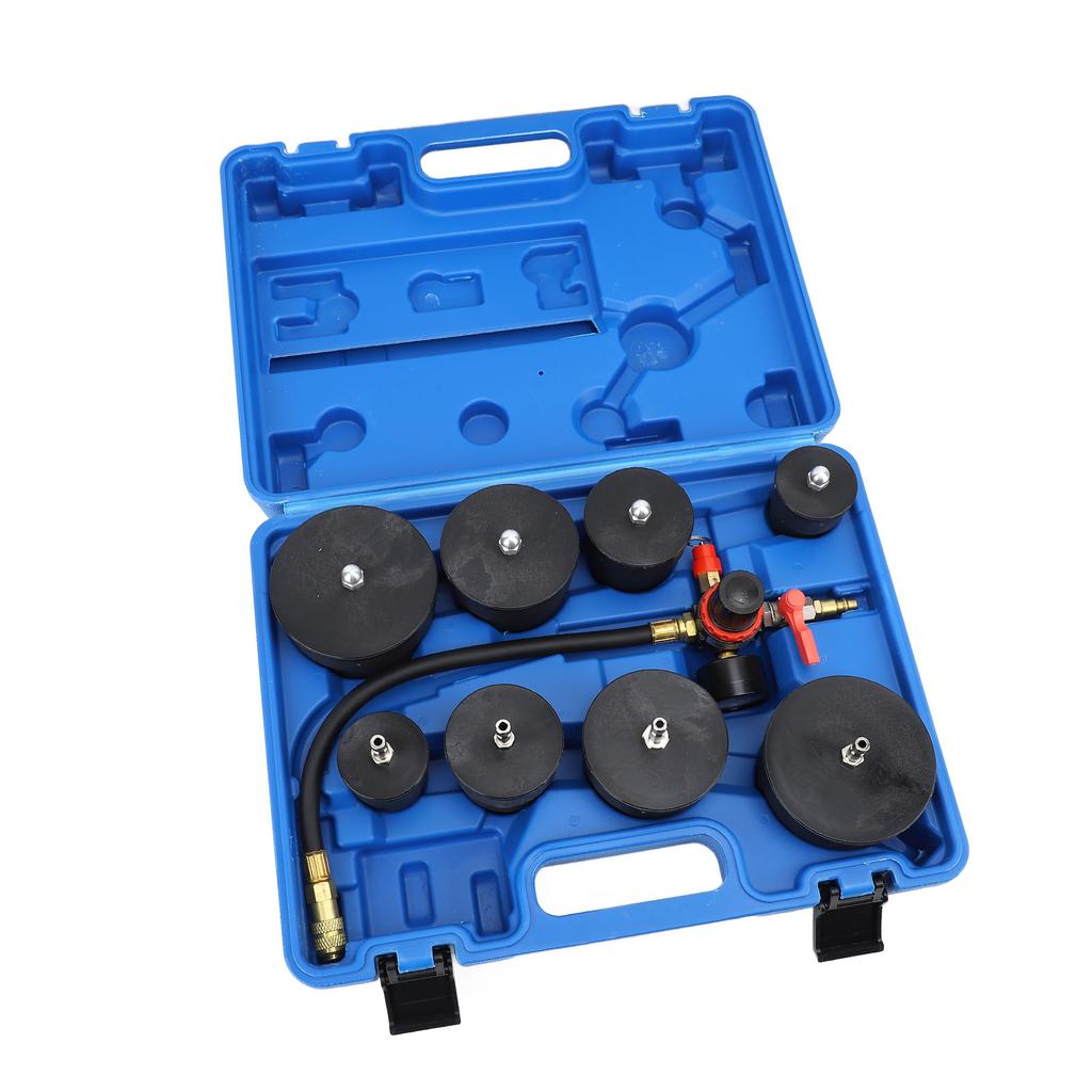9 Pcs Turbo System Leakage Tester Turbocharger Air Pressure Guage Intercoolers Radiators Hose Leaks Test with 35mm To