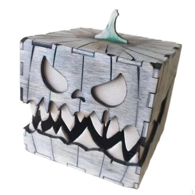 Wooden Halloween Pumpkin Box,Pumpkin Ornament,Wooden Crate,Garden Decor Rustic Candy Box