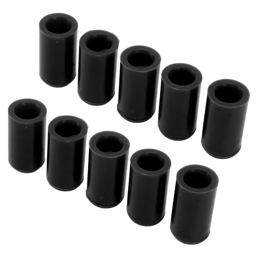 10 Pcs 10mm Automotive Vacuum Hose Cap Silicone Waterproof Ozone Resistant Flexible Intake Vacuum Hose End Plug Black