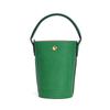 Longchamp Épure 12 Short Handle Snap Closure Leather Bucket Bag Mini Women Bags Green 10213HYZ129