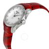 Tissot Couturier White Dial Red Leather Ladies Watch T0352101601101 T035.210.16.011.01