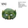Masque Cosplay Dinosaure Confortable Masque Lézard Vert Halloween, Masque Demi-Visage Texturé Réaliste, Mousse PU Animal Non Suffocant Accessoire de Costume, pour