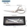Japanese Retro Tailor Scissors: Stainless Steel, Large, Labor-Saving, Handmade Fabric Cutting Scissors
