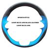 Hand-stitched  Style for Skoda Octavia Superb Kamiq 2 Spoke Steering Wheel -2024 Black Leather Steering Wheel Cover
