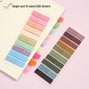Morandi Color Transparent Sticky Notes - Cute Colorful PET Index Stickers for Marking and Memo.
