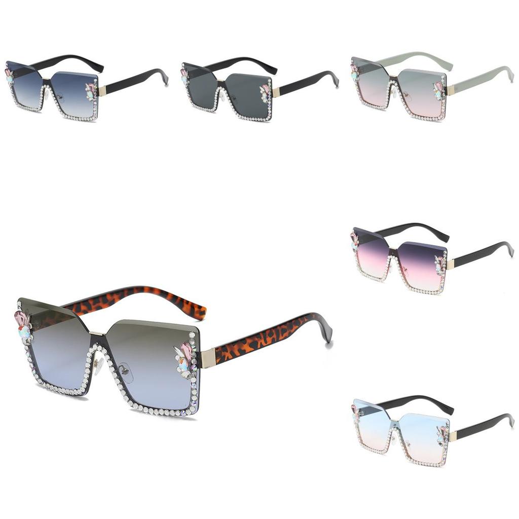 Gradient Elegant Casual Lens Resin Metal Sunglasses Summer Protection Uv