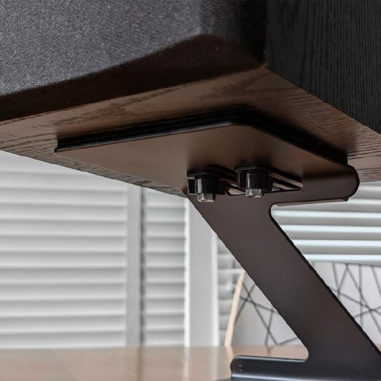 2Pcs Desktop Speaker Stand 6° Incline Space Saving Mount Speaker Risers for Living Room Study Room Table Easy to Use