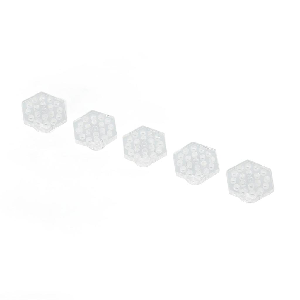 5pcs Aquarium Acrylic Coral Holder Transparent Hex Shape Safe Coral Frag Rack for Aquarium Fish