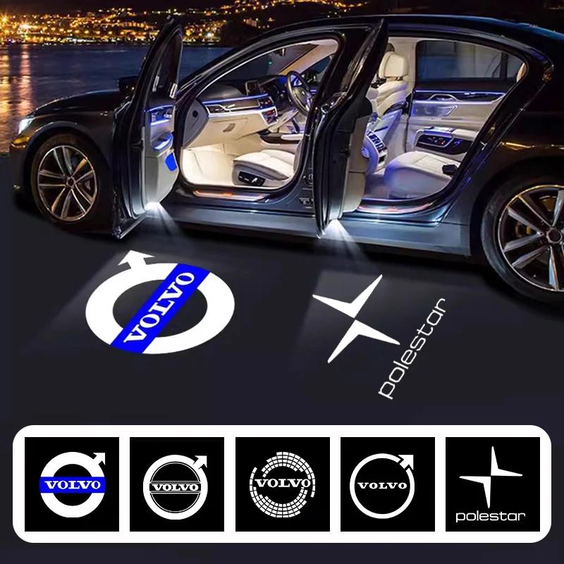 2Pcs Led Lights Car Door Ghost Shadow Lamp Projector Accessories For Volvo XC90 V90 V60 XC60 V40 S80 S60 S90 C40 XC40 V70 XC70