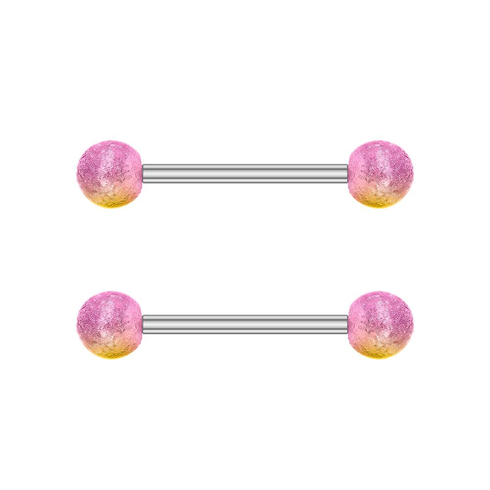 2pcs Heart Dangle Nipple Rings Shield Bar Sets for Women Stainless Steel Moon Butterfly Shaped Nipple Piercings Barbell