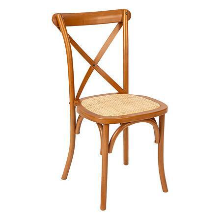 Cadeira Castanha Isak Feita De Madeira De Faia Decorada Com Rattan