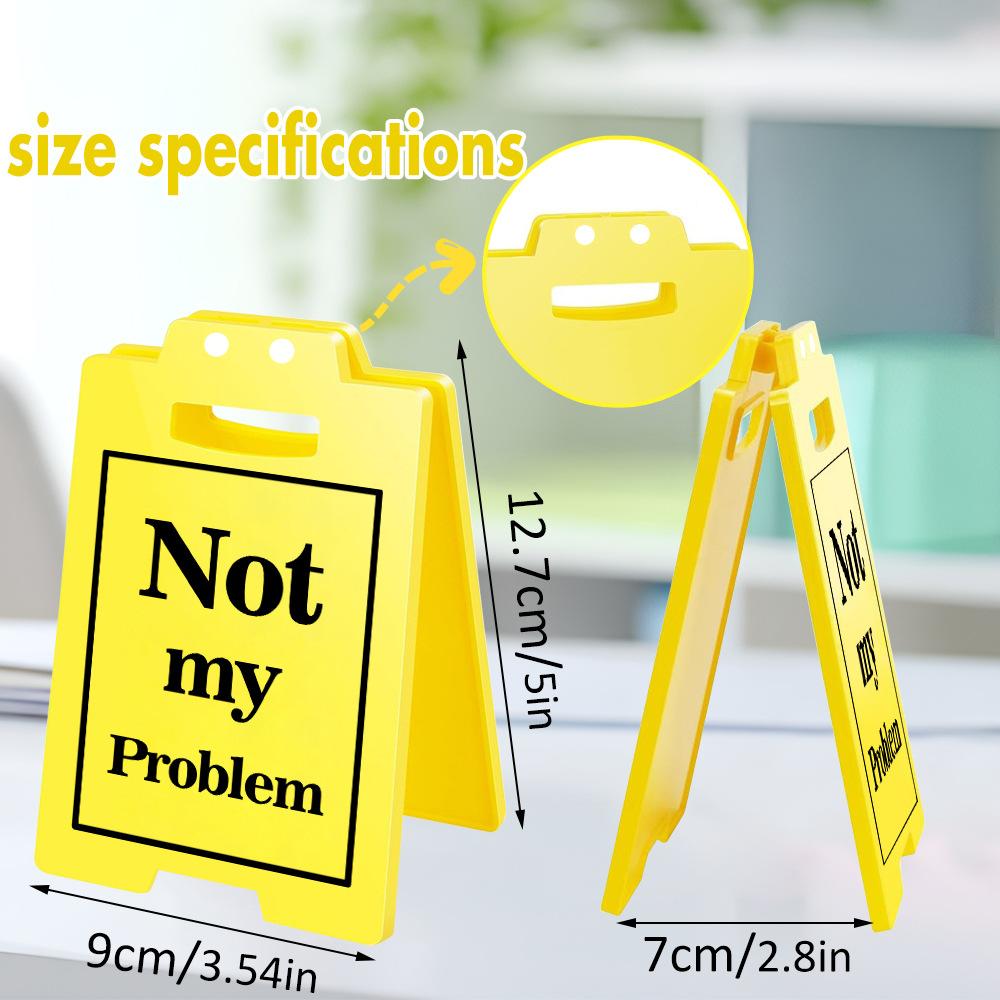 3D Office Prank Ornament - Acrylic Desktop Stand for Colleague Practical Jokes Humorous Workplace Gifts and Funny Desk Decor
