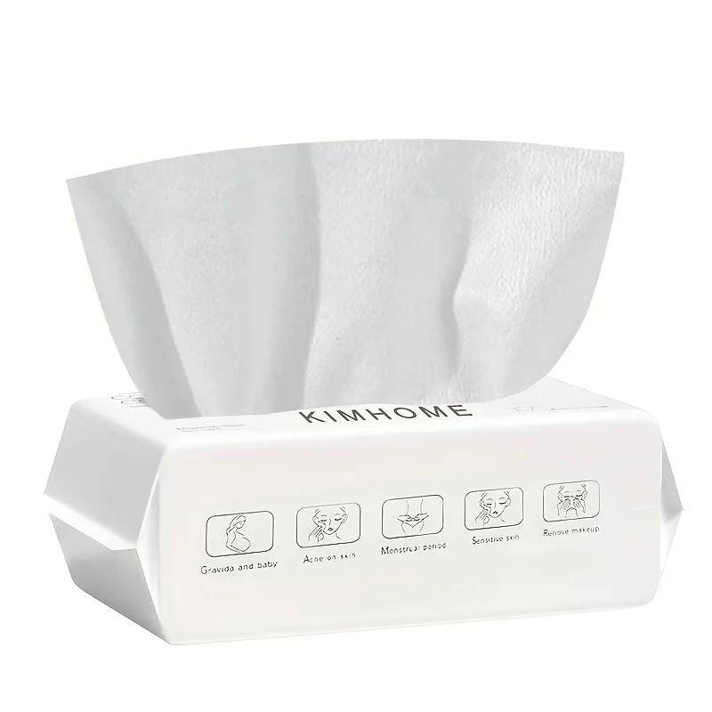 50/100 Stück Baumwolltuch Einweg-Gesichtstuch zum Waschen Weiche Trockentücher Gesichtstücher Waschlappen zum Waschen und Trocknen