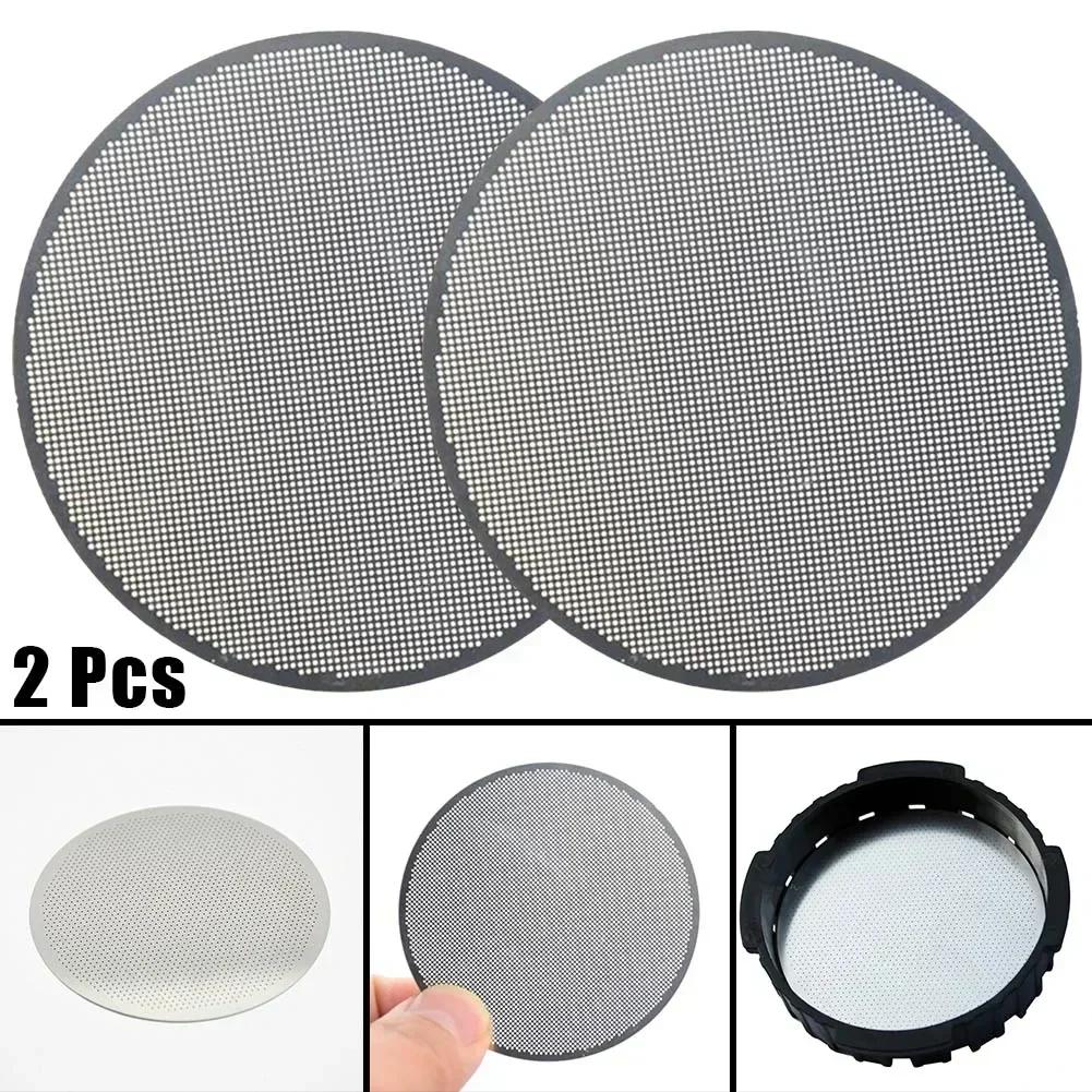 2pcs 61MM Pressure Coffee Pot Metal Filter Filter Fine Mesh Stainless Steel Filter Compatible With For Aeropress Coffee Maker