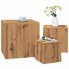 VidaXL Side Tables 3 Pcs Artisan Oak Engineered Wood, Coffee Table, Lamp Table, End Table, Table, 856677
