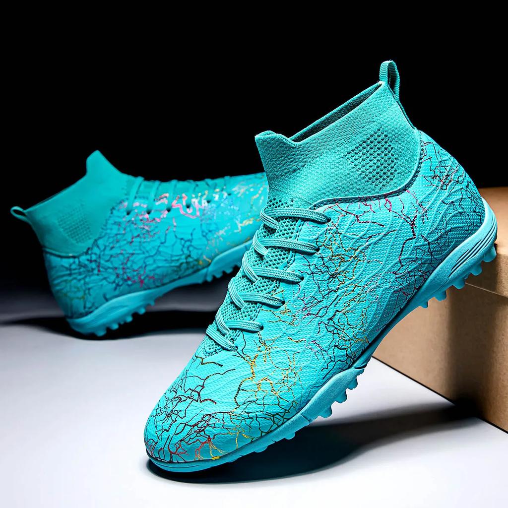 New Men Football Boots Breathable Sport Training Soccer Shoes Cleats Sport Outdoor TF Futsal Match Turf Grass Drop Shipping