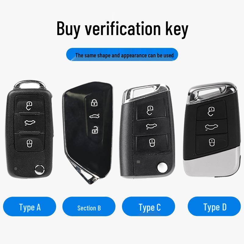 Volkswagen Car Key Case for Tiguan, Santana, Sagitar, Lavida, Bora, Polo, Golf 8, Tayron