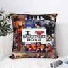 Backstreet Boys Album Millenniums Printing Pillowcases Cushion Cover  Throw Pillow Cover Y2K Seat Decorations Square Multi Size