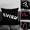 E-Evisu Brand Cushion Cover Pillowcase Ultra Soft Skin Friendly Fabric Cloud Like Comfort & Concealed Zipper