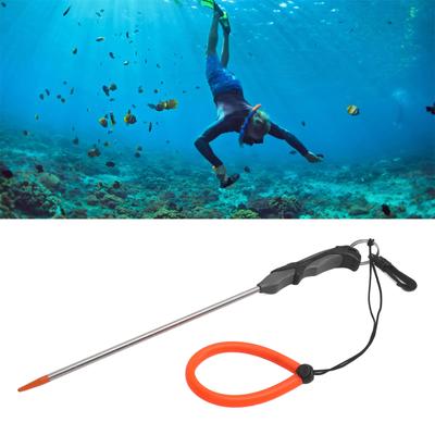 Stainless Scubas Diving Stick Rod Diving Pointers Lobsters Tickle Pointers Underwater Shakers Noise Maker with Lanyard