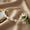 Women Retro Pearl Hairband Lightweight Alloy Headband With Elegant Design For Daily And Formal Occasions
