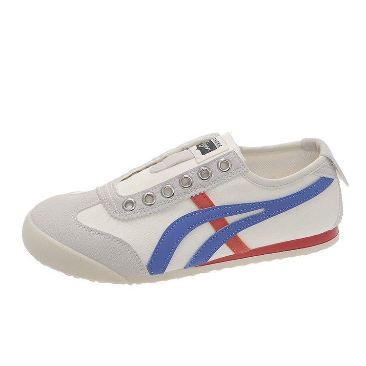 [Leather Thick Sole] 4.5cm Soft Collapse~ Heightening Silk Stepping Heel Jogging Forrest Gump Shoes Casual Shoes Women's Training Shoes