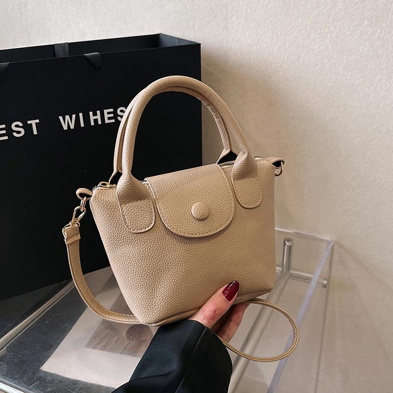 Kadın Fransız Şık Kova Çanta - 2023 Trend Çok Yönlü Çapraz ve Omuz El Çantası