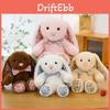 Cute Floral Bunny Plush Toy With Soft Short Pile For Children And Gift Giving