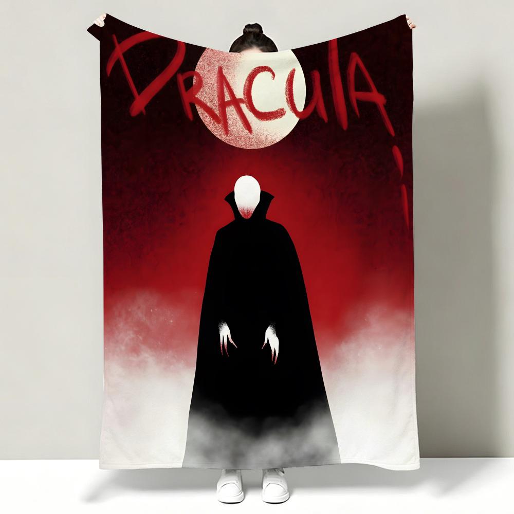 Movie DDracula Throw Soft Warm Flannel Throw Blanket Multiuse for Sofa Bed Office Nap