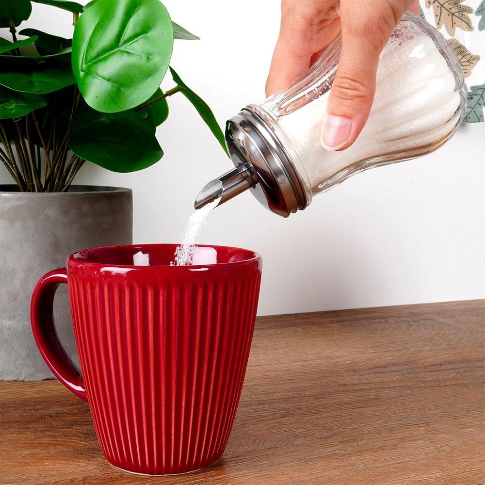 Glass sugar bowl with dispenser 190 ml